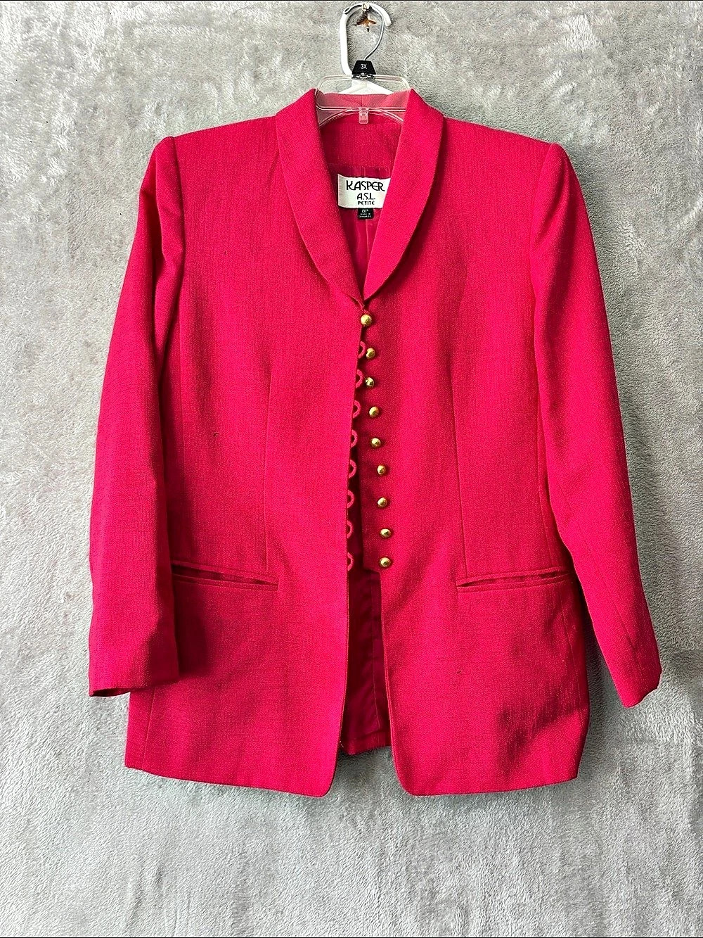 Kasper Pink Skirt Suit Set Petite Like New size 8
